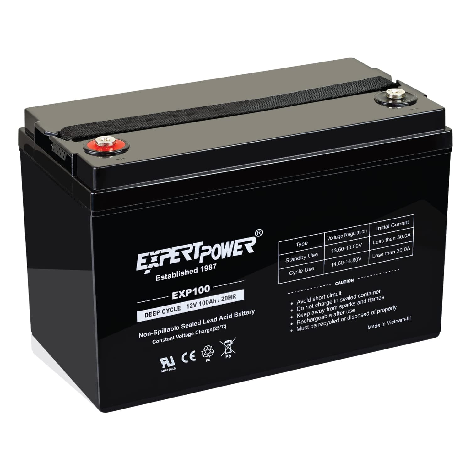 12V 100Ah Deep Cycle LiFePO4 Lithium Battery
